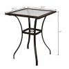 Outdoor Patio Rattan Wicker Bar Square Table Glass Top Yard Garden Furniture NEW - image 2 of 4