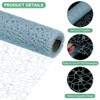 Unique Bargains Jacquard Net Mesh Flower Gift Wrapping Paper 180"x19.7" 1 Pc - 2 of 4