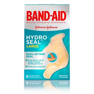 Band-Aid Brand Hydro Seal Large All Purpose Adhesive Bandages- 6ct