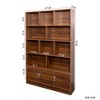 NicBex 4-Tier Bookshelf,70.87" Tall Book Rack with Open Shelves for Bedroom,Living Room,Office,Easy Assembly,Walnut - 3 of 4
