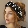 Wrapables Wide Knotted Headbands, Top Knot Headbands for Women and Girls, Jewel Black - 3 of 4