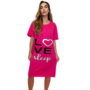 Just Love Short Sleeve Nightgown Sleep Dress for Women - 1 of 3