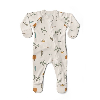 Image of Goumi Grow With You Footie + Snug Fit - Surf's Up 0-3m