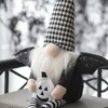 Whisen Fabric Sitting Gnome, Wings & Plaid Hat, Halloween Decoration - 4 of 4