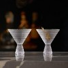 Clear Hobnail Martini Glasses - Embossed Martini Glasses - 9oz - 4 of 4