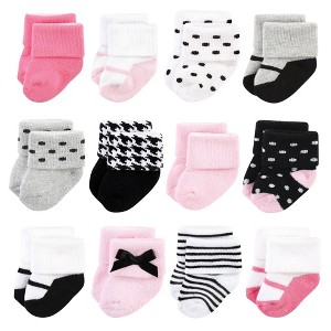 Little Treasure Infant Girls Newborn Socks, Little Lady - 1 of 4