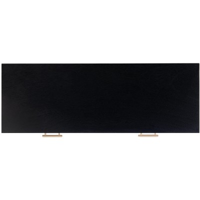 Estella Black and Beige 2-Drawer Console Table