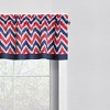 Bacati - Rod Pocket Window Valance Mix N Match Chevron Navy/Red - 3 of 4