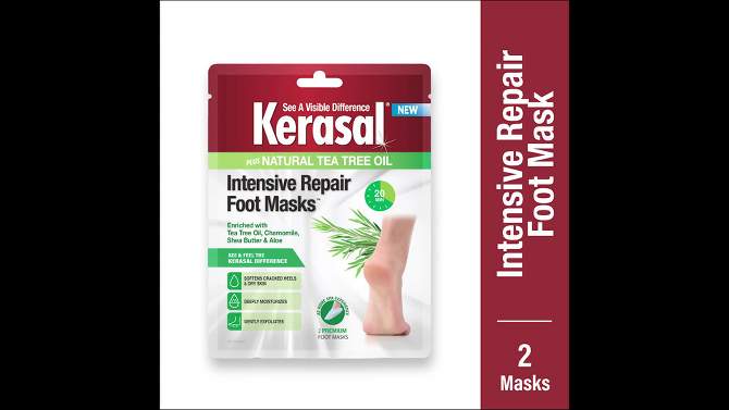 Kerasal Intensive Repair Foot Mask - 1ct, 2 of 9, play video