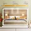 Kumasinova LED Vanity Mirror,Makeup Mirror with Adjustable Lighting,3 Color Modes,Touch Screen Control Vanity Desk Mirror,White - 4 of 4