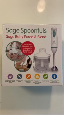 Sage Spoonfuls Baby Food Maker, Processor and Immersion Blender with  Dishwasher-Safe Stainless Steel Attachments for Meal Prep & Baby-Led  Weaning