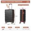 COZONY 20" Hardside Carry-On Spinner, Expandable Lightweight Suitcase with TSA Lock - 2 of 4