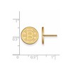 Black Bow Jewelry 10k Yellow Gold Boston Bruins NHL Stud Earrings - 2 of 3