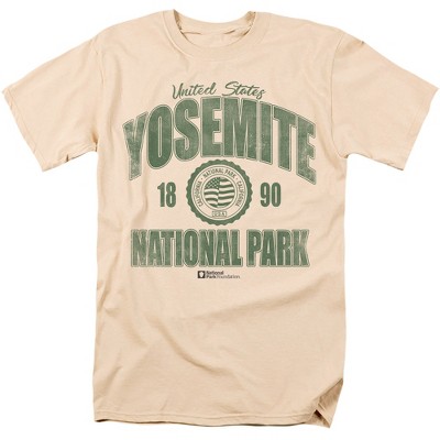 Yosemite National Park Established Date Adult T-Shirt Cream