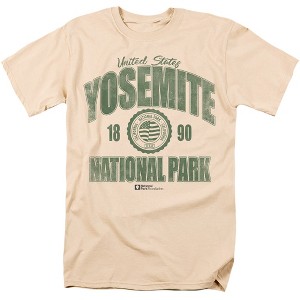 Yosemite National Park Established Date Adult T-Shirt Cream - 1 of 4
