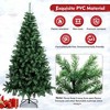 6ft Artificial Christmas Tree Hinged Xmas Tree W/1000 Branch Tips & Metal Stand - 3 of 4