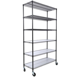 FONTOI Metal Storage Shelves, Adjustable Heavy Duty Shelving Unit, Standing Storage Rack Shelf Organizer - 1 of 4