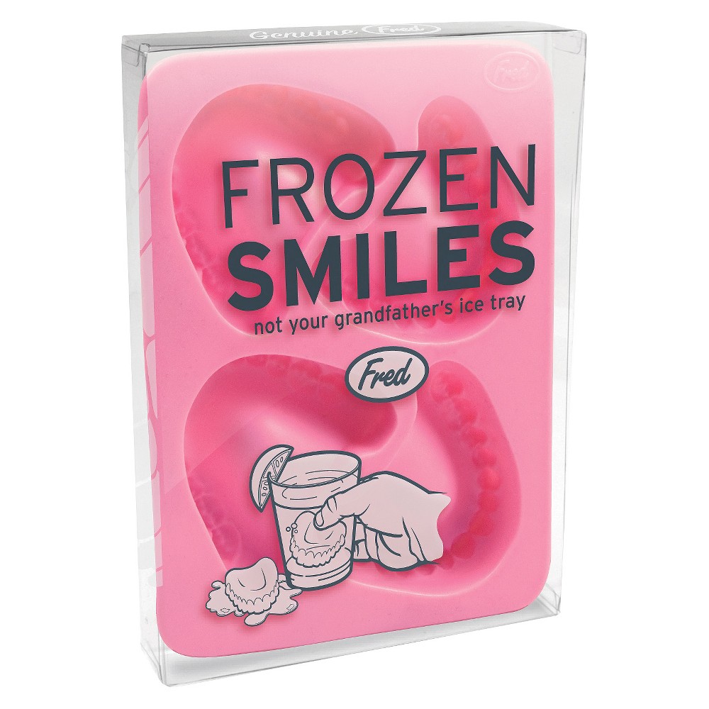 UPC 728987016332 product image for Fred Frozen Smiles Ice Cube Tray, Pink | upcitemdb.com