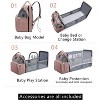 Diaper Bag Backpack with Portable Changing Station - Large Travel Backpack for Moms, Pink Baby Registry Essentials - 2 of 4
