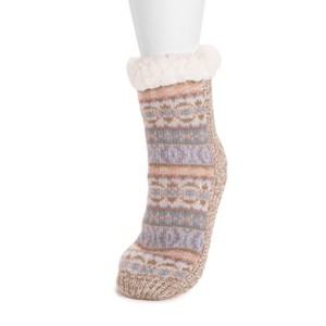 MUK LUKS Women's Pieced Cabin Sox (1 Pair Pack) - 1 of 3