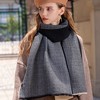 Anna-Kaci Women's Color Block Scarf with Soft Cozy Fabric Modern Neutral Tones and Textured Design - 4 of 4
