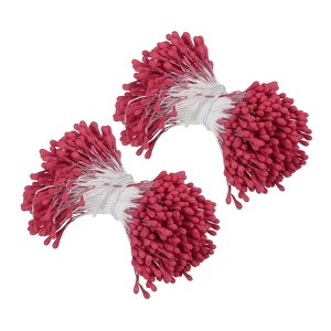 Unique Bargains DIY Craft Handmade Decorative Double Heads Artificial Flower Stamens 700 Pcs - 1 of 4