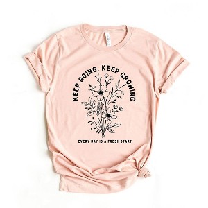Simply Sage Market Women's Keep Going Keep Growing Short Sleeve Graphic Tee - 1 of 4