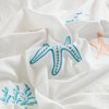 Seastar Embroidery Comforter Set – Soft Breathable 3-Piece Bedding, Romantic Farmhouse Cottage Style - 4 of 4