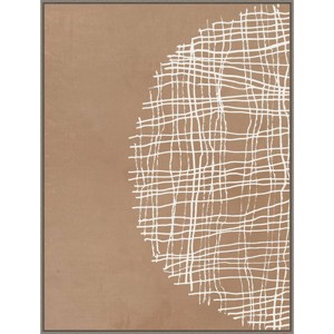 32" x 42" Basket Weave Circle I by Tom Reeves: Modern Abstract Canvas - Amanti Art - 1 of 4