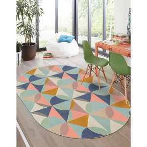 Unique Loom  Lotus King Area Rug - 1 of 4