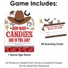 Big Dot of Happiness Western Hoedown - How Many Candies Wild West Cowboy Party Game - 1 Stand and 40 Cards - Candy Guessing Game - 3 of 4