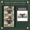 YOOCOZZ 4-Piece Upholstered Retro Wood Dining Chair Set - 3 of 4