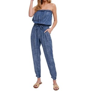 Women's Tube Jumpsuit - BluIvy - 1 of 4