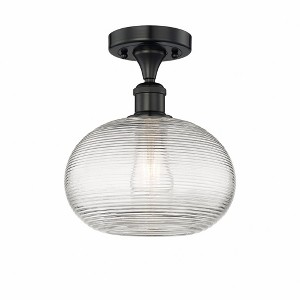 Ithaca - 1 Light Semi-Flush Mount In Industrial Style-9.63 Inches Tall and 10 Inches Wide - 1 of 1