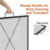 Fire Pit Cooking Grill Grate, X-Marks Fire Pit Grill Cooking Grate, Portable Camping Cookware with Handle - 2 of 4