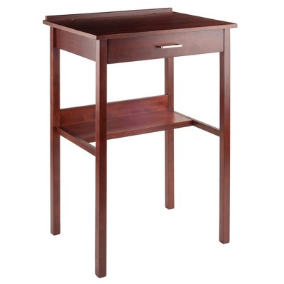 Ronald High Desk Walnut - Winsome