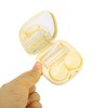 Unique Bargains Cartoon Cat Contact Lens Case Yellow 1 Set - 2 of 4