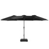 Sonkuki 15×9FT Outdoor Patio Market Double-Side Umbrella with Extra Large Base, Canopy and Sand Bags - 2 of 4