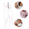 Unique Bargains Beads Ribbon Bow Handbag Charms Keychains 1 Pc - 3 of 4