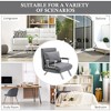 Single Person Folding 5 Position Convertible Sofa Bed Sleeper Chair Chaise Lounge Couch w/Pillow & Steel Frame for Home office - 4 of 4