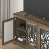 Galano Calidia 4 Door Wide Tv Stand - Knotty Oak - 4 of 4