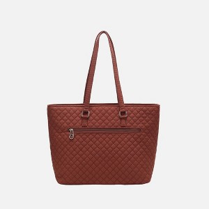 MKF Collection Hallie Solid Quilted Cotton Women’s Tote Bag by Mia K - 1 of 4