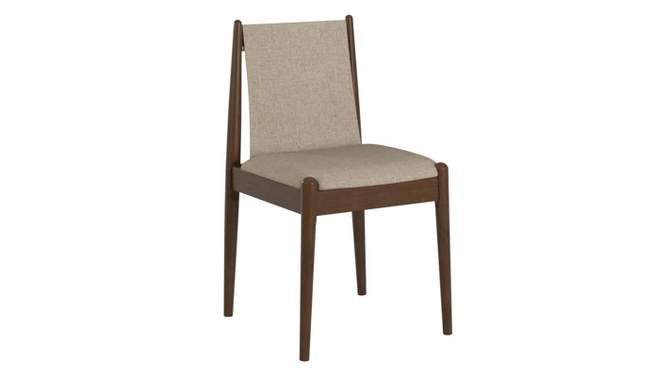 Set of 2 Mckinley Walnut Finish Cocoa Fabric Dining Chairs Walnut - Inspire Q, 2 of 12, play video