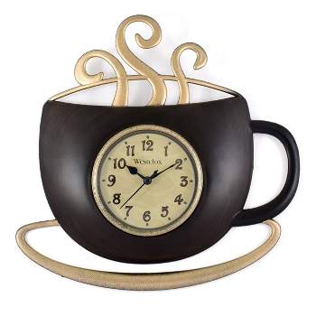 12.5" Coffee Cup Wall Clock - Westclox