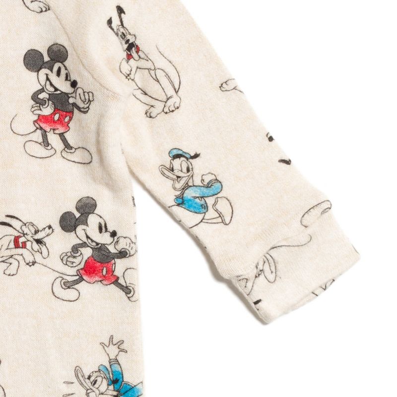 Disney Mickey Mouse Donald Duck Goofy Baby Snap Sleep N' Play Coverall Newborn to Infant, 5 of 7