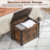 Storage Bench, 23.6"/39.4" Retro Wooden Storage Chest with 2 Safety Hinges, Loads 300 lb, Easy Assembly, Storage Ottoman - 4 of 4