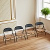 Kumasinova 10"H Rattan Dining Chair Set of 4,Kids Armless Chair with Powder-Coated Steel Legs,Stackable Chairs with 220lbs Capacity - 2 of 4