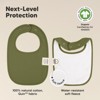 KeaBabies 8pk Organic Quin Baby Bibs for Drooling and Teething, Cotton Drool Bibs, Newborn Baby Boys, Baby Girls Bibs - 3 of 4