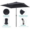 Sonkuki 6.5 FT Outdoor Patio Umbrella Market Table Umbrella With a Crank for Garden, Deck and Pool - 4 of 4
