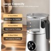 Teendow 900ml Electric Milk Frother Machine, Coffee Foamer Stainless Steel Milk Pitcher, Tea Stirrer, Hot and Cold Double,Sliver - 3 of 4